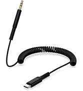 Coiled USB C to 3.5mm Audio Aux Jack Cable for iPhone 17/17e/17Pro/Air/16e/16Pro/15/15Pro Max, 6f...