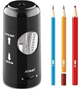 AFMAT Electric Pencil Sharpener, Rechargeable Automatic Pencil Sharpener for Jumbo & Colored Penc...