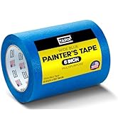 Wide Blue Painters Tape, 6 inch x 60 Yards, 3D Printing Tape, Easy Clean Removal up to 21 Days, M...
