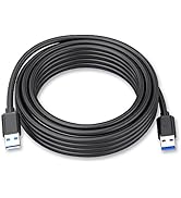 USB A to USB A Cable - 7 Feet USB 3.0 Cable USB A to USB A USB Male to Male Double End USB to USB...
