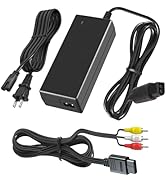 Power Cord and Audio Video RCA AV Cable for Gamecube,AC Power Supply Compatible with Gamecube Con...