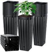 ENPOINT 50PCS Tree Pots - 11.8" H x 3.9" W Tall Nursery Pots for Plants Indoor or Outdoor Gardeni...