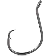 UCEC Circle Hooks Saltwater Fishing Hooks 2X Strong Offset-Point Catfish Hooks, High Carbon Steel...