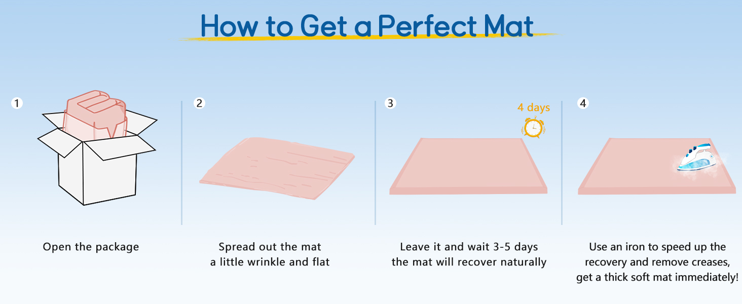 How to get a perfect mat