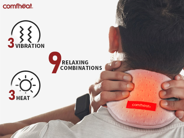 093 heated neck wrap with vibration massage for neck pain relief