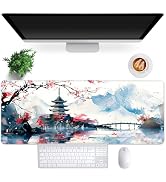 Gaming Mouse Pad for Desk,Large Cherry Blossom Mousepad Laptop,Japanese Anime Mouse Mat...