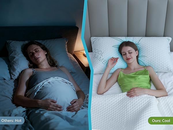 cooling memory foam pillow