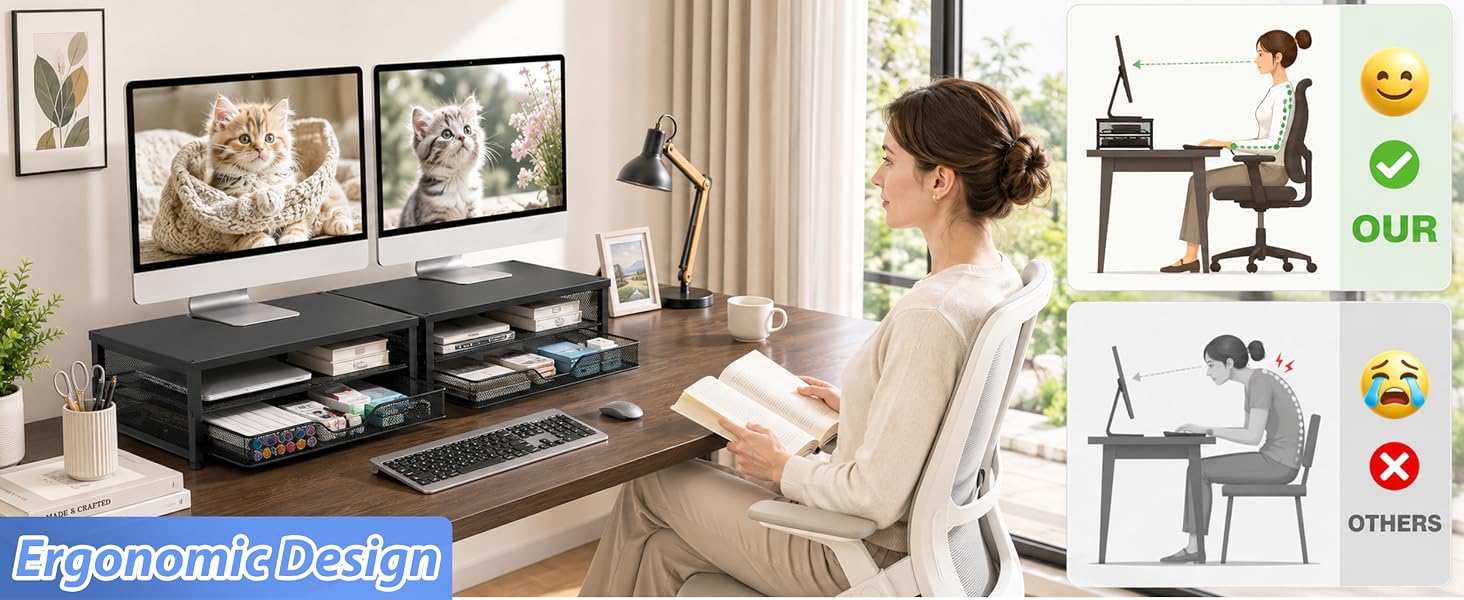 monitor stand for desk organizers and accessories computer stand riser office organization desktop