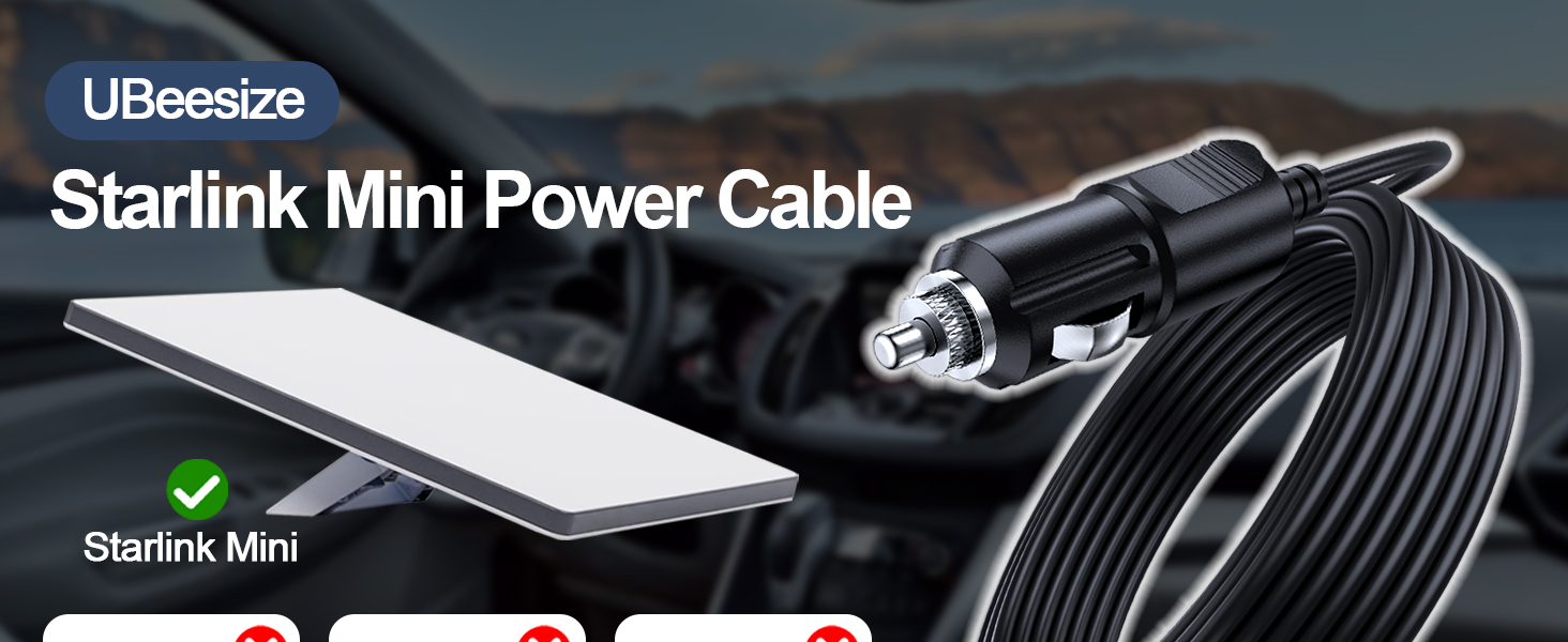 starlink mini car adapter