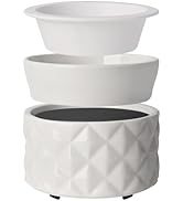ASAWASA Ceramic Candle Warmer for Large Jars, Wax Melt Warmer with 1 PC Silicone Liner,4-in-1 Ele...