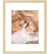 11x14 Picture Frame - Solid Wood - Use as 8x10 Frame with Mat or 11x14 Frame Without Mat - 11 x 1...