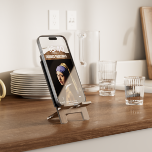 Phone holder for kitchen countertop