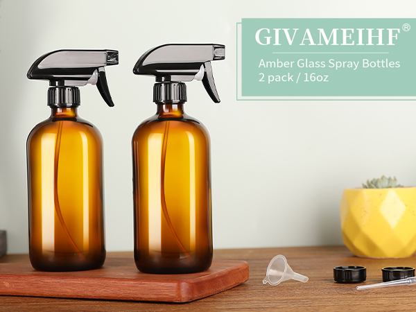 amber glass spray bottles 16 oz spray bottle amber glass spray bottle