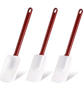 Silicone Rubber Spatula and Spoon Rubber Spatula Set of 3, High Heat Spatula Spoon, Commercial Sp...