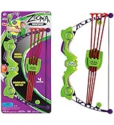 JA-RU Zooma Bow & Arrow Archery Set (1 Pack) Bow , 4 Arrows with Suction Cups Tip & Belt Holder S...