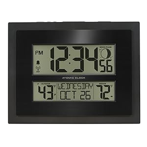 Lacrosse, la crosse, 513-75624-INT, atomic, clock, weather, forecast, digital, temperature, time