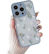 DEFBSC Daisy for iPhone 14 Pro Max Case, Flower Patterned Design Cute Case, Girls Women Slim TPU ...