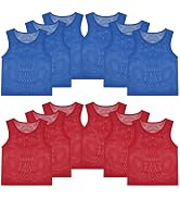 PEASUG Pinnies, Soccer Pinnies, Mesh Practice Jersey Scrimmage Vest Team Soccer Pennies for Sport...
