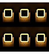 KINUR 6 Pack Night Light,Warm White LED Night Lights Plug into Wall with Dusk to Dawn sensors, Pl...