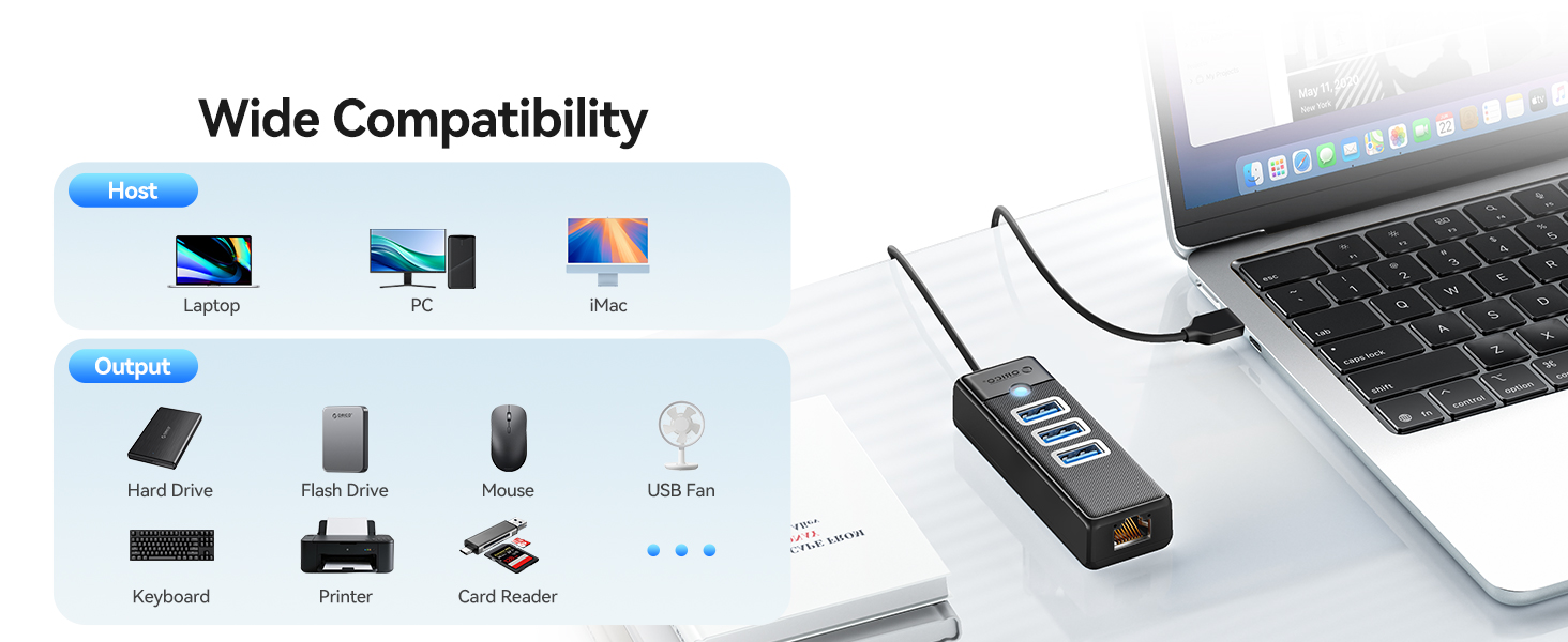 USB to Ethernet hub