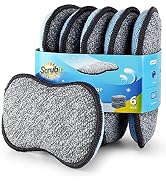Multi-Purpose Sponges Kitchen by Scrub-it - Non-Scratch Microfiber sponges for Cleaning, Along wi...