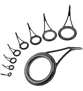 OriGlam Fishing Rod Guides Sets, Rod Repair Kit Rod Guide Tip Repair Kit, Rod Part Fishing, Spinn...