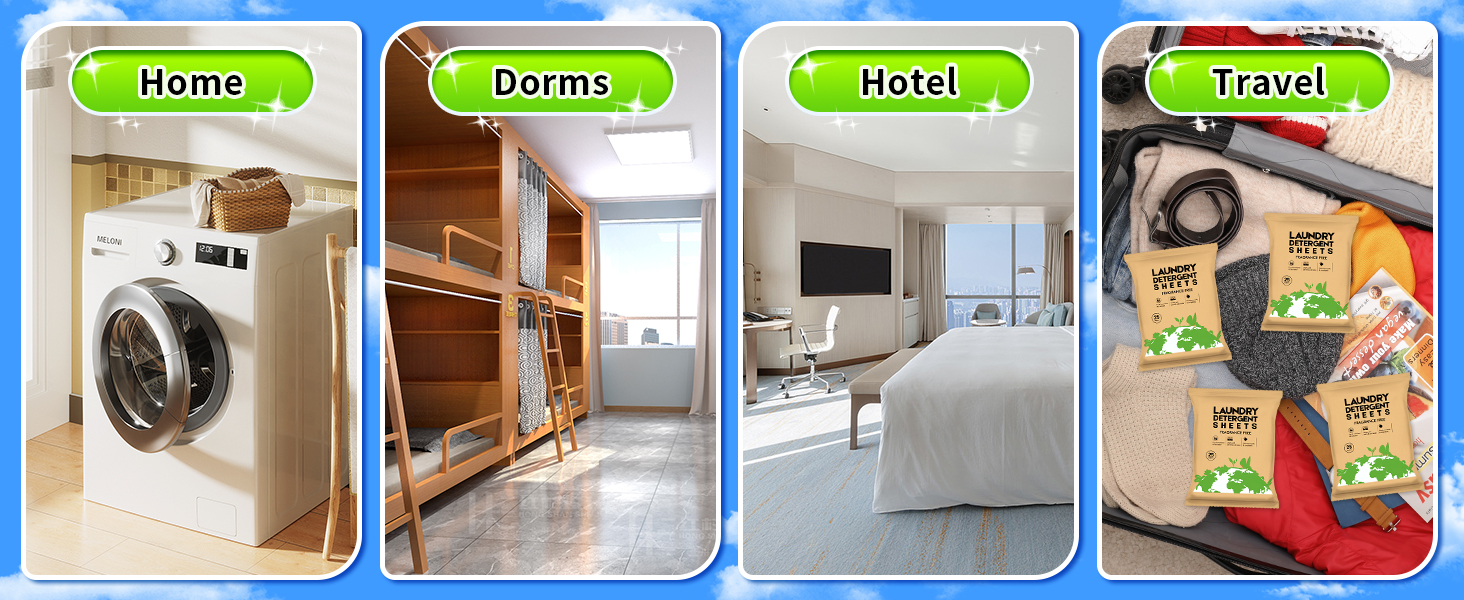 travel laundry sheets