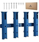 GearTrust 4-Tube Adjustable Fishing Rod Holder Bracket, Self-Adhesive Fishing Pole Holders for Ga...