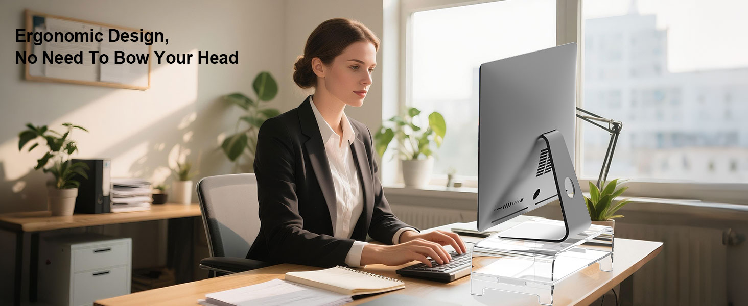 Clear Computer Stand for Desk