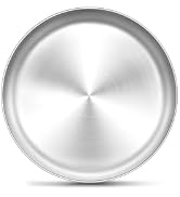 TeamFar 9 Inch Pizza Pan, Stainless Steel Small Pizza Tray for Oven - 1PCS | Round Pizza Dish Pla...
