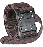 JUKMO Quick Release Tactical Belt, Military Work 1.5" Nylon Web Hiking Belt with Heavy Duty Seatb...