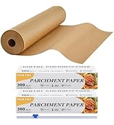 SMARTAKE Parchment Paper Roll for Baking, 2-Pack of 13 in x 278 ft, 600 sq.ft, Non-Stick Baking P...