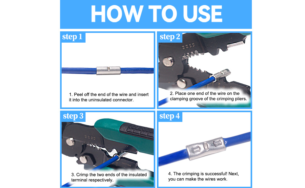 50PCS Non Insulated Connectors