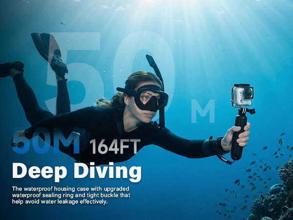 waterproof protection 50M/164FT Deep Diving extreme weather water sports ocean marine outdoor scuba