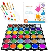 Shuttle Art Washable Finger Paint, 44 Pack Kids Paint Set with 36 Colors Toddler Paints(30ml, 1oz...