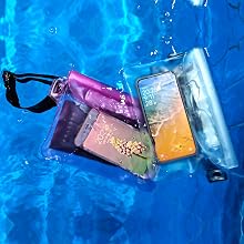 Floating in the water