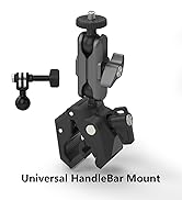 SYMIK Motorcycle Handlebar Mount for Action Camera, Heavy Duty Clamp Mount for Bike Bicycle Motor...