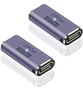 Poyiccot USB C Female to Female Adapter, USB C Coupler 240W Power Delivery, 40Gbps USB C Female t...