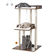 FourFurPets 43.7" Cat Tree, Modern Cat Tree Tower, Cat Tower for Indoor Cats Large Adult, Big Cat...