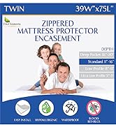 twin size bed 39x75 zippered bed bug mattress encasements protectors