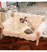 CHEERHOME PETS Raised Cat Couch Bed for Indoor Cats, Elevated Cat Sofa Recliner Fluffy Cat Lounge...