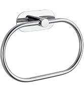 Eolax Towel Bar/Bath Towel Ring, Self Adhesive Hand Towel Ring for Bathroom, Stainless Steel Stic...