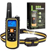 NeovaDomiX Waterproof Dog Shock Collar with Remote 3300 FT – 3 Modes Beep Vibrate Static, LED Lig...