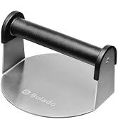 Bulado Burger Press, 6'' Round Burger Smasher for Griddle with Heat-resistant Handle, Stainless S...