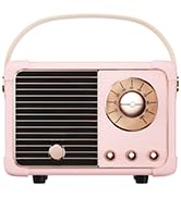 Retro Wireless Mini Portable Bluetooth Speaker Pink Room Decor Pink Gift4