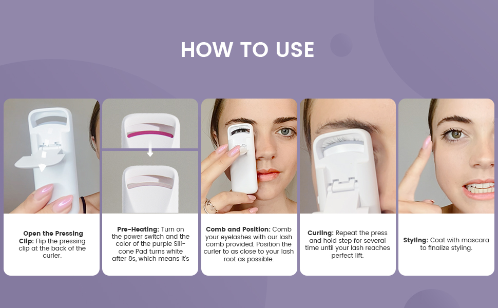 how to use go lash heated eyelash curler