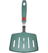 Silicone Spatula Turner, Heat Resistant Pancake Spatulas for Nonstick Cookware Pan, Wide Slotted ...