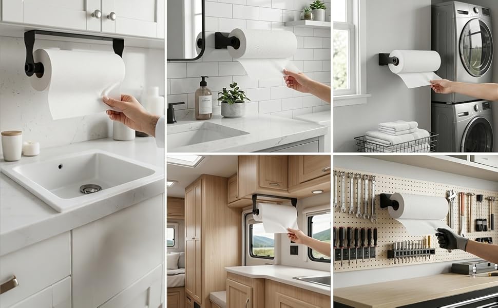 The matte black finish complements any kitchen, bathroom, or RV decor