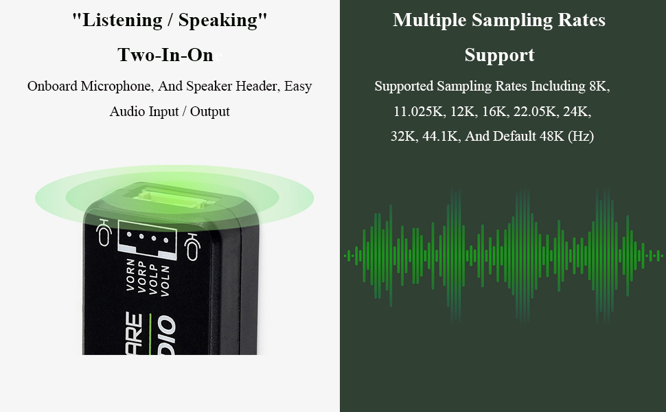 USB TO AUDIO+8O 5W speaker