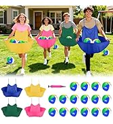ROMANKAS Granny Pants Outdoor Game, Granny Pants Yard Game for Adults with Bouncy Balls and 1 Air...